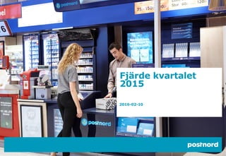 Fjärde kvartalet
2015
2016-02-10
 