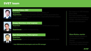 A21 and BR30
Optimized BOM
Sourcing
 