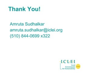 Thank You! Amruta Sudhalkar [email_address] (510) 844-0699 x322 