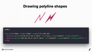 2 5
Drawing polyline shapes
view on codepen
 