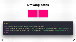2 8
Drawing paths
view on codepen
 