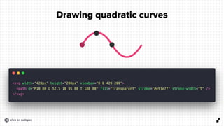 3 4
Drawing quadratic curves
view on codepen
 