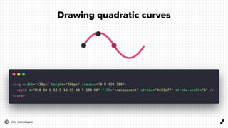 3 6
Drawing quadratic curves
view on codepen
 