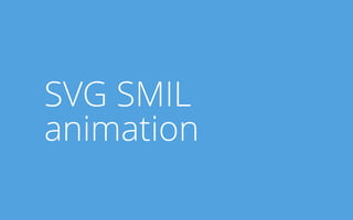 SVG SMIL 
animation 
 