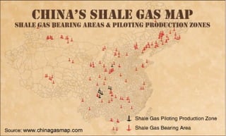 Document
Name:
China's Shale Gas Map
Document
Brief:
Locations of China's 167 existing, constructing and planning critical shale gas production fields and shale-bearing structures recorded in China Natural
Gas Map 5, Project Directories and Reports published by ARA Research & Publication.
Published
Year:
2012
Data Source: China Natural Gas Map, Project Directories and Reports
Source
Website:
www.chinagasmap.com
Related Data: China Petroleum Map, Project Directories and Reports
Related
Website:
www.chinapetroleummap.com
 