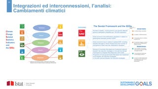 21
Integrazioni ed interconnessioni, l’analisi:
Cambiamenti climatici
 