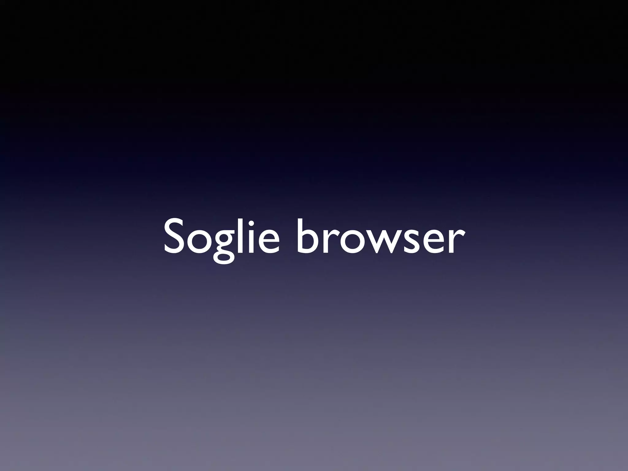 Soglie browser 