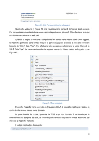 Sviluppo Di Portali Tramite La Tecnologia Sharepoint