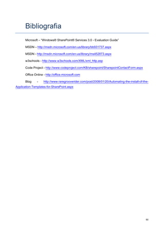 Sviluppo Di Portali Tramite La Tecnologia Sharepoint