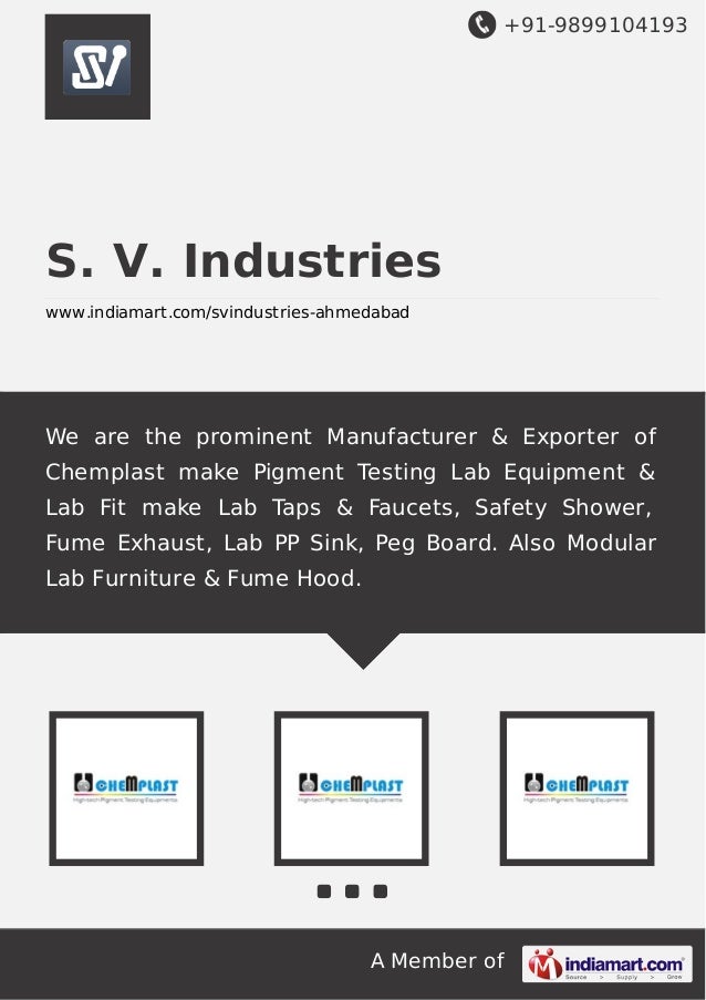 S. V. Industries, Ahmedabad, Pigment Testing Equipment
