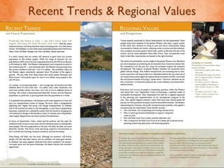 Recent Trends & Regional Values 