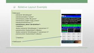  Relative Layout Example
 