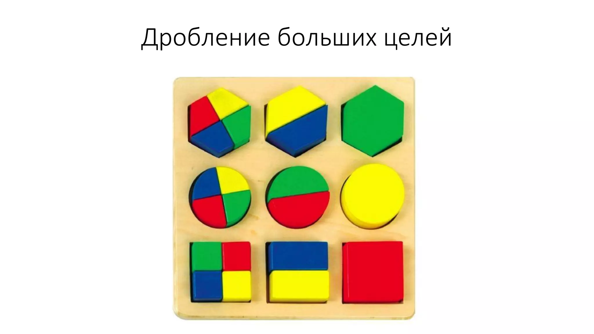 Дробление больших целей  