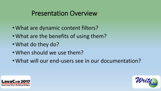 Stern - Enhancing the Customer Experience Using Dynamic Content Filters ...