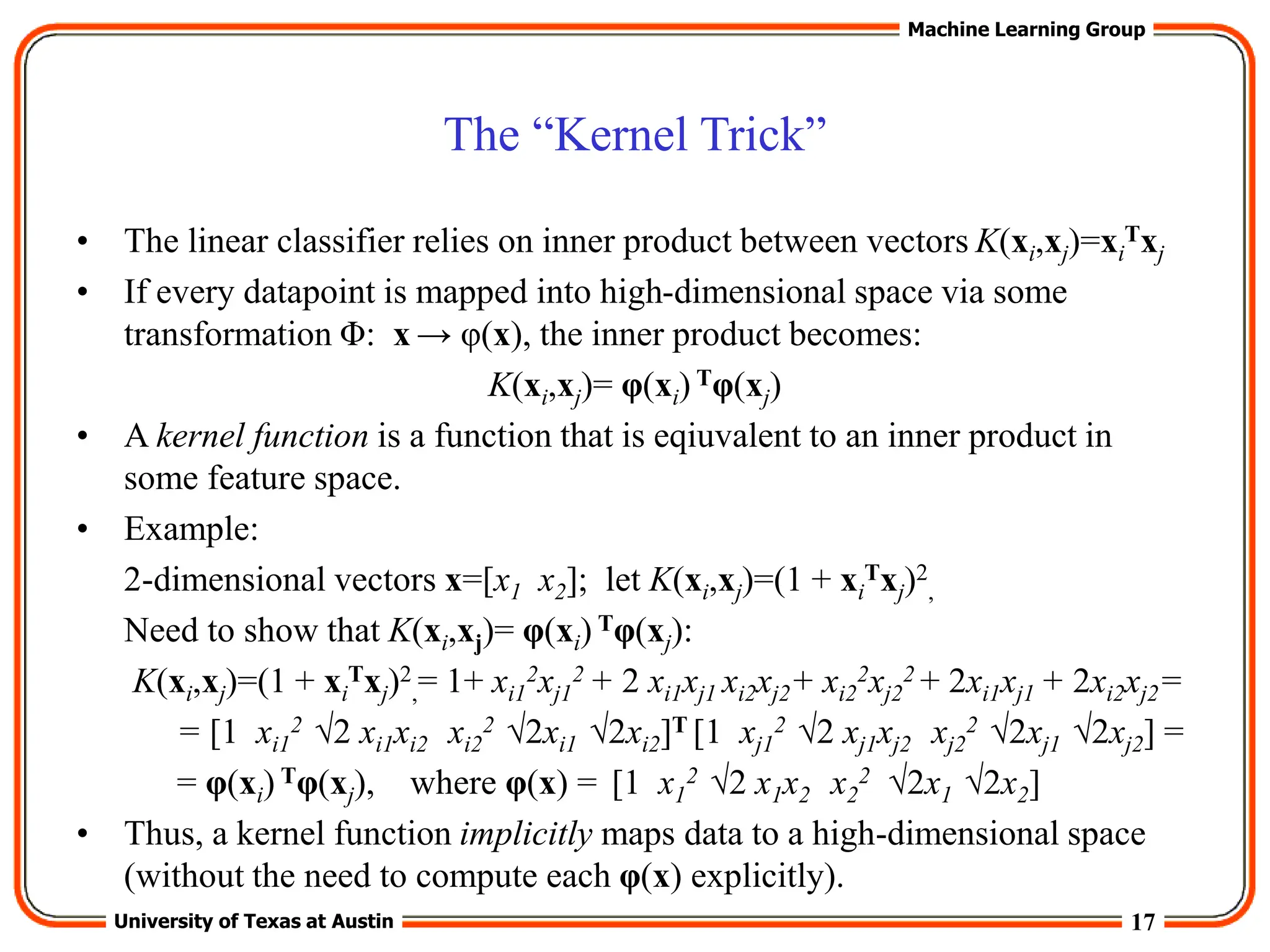 support vector machine algorithm in machine learning | PPT
