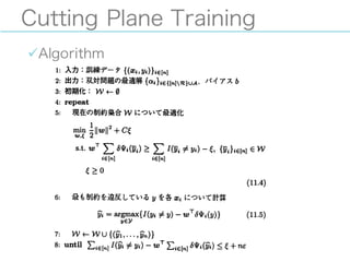 Cutting Plane Training
üAlgorithm
 