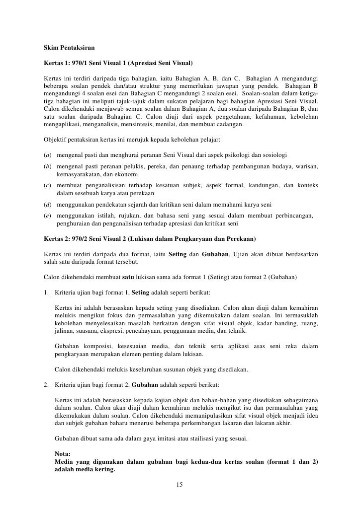 Melukis Mengikut Sudut Pandangan Stpm