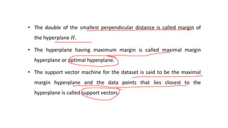 Support Vector Machines: Optimal Hyperplane for Classification and ...