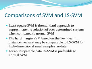 Svm vs ls svm | PPTX