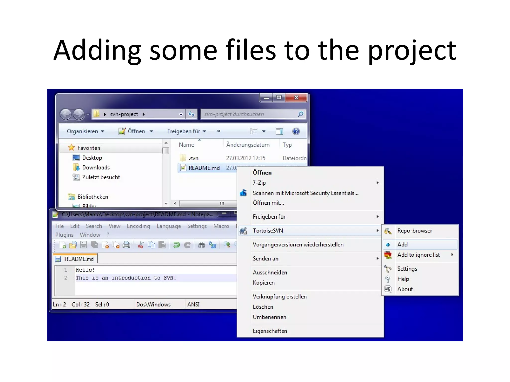 Adding some files to the project
 