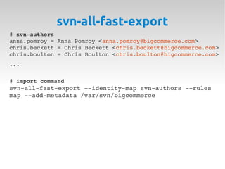 Subversion to Git Migration | PDF