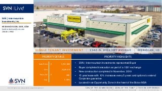 Sale Price $
Size
Price /SF $
Cap
*For qualified transactions, 50% of the gross commission to the buy side.
50% OF THE COM...