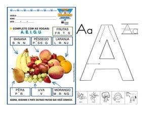 ATIVIDADES COM VOGAIS