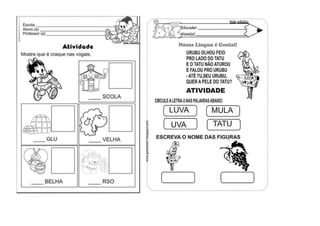 ATIVIDADES COM VOGAIS