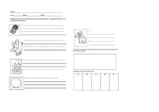 ATIVIDADES COM VOGAIS