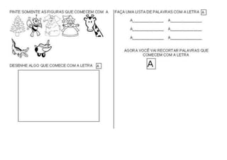 ATIVIDADES COM VOGAIS