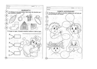 ATIVIDADES COM VOGAIS