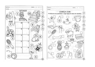 ATIVIDADES COM VOGAIS