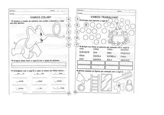 ATIVIDADES COM VOGAIS