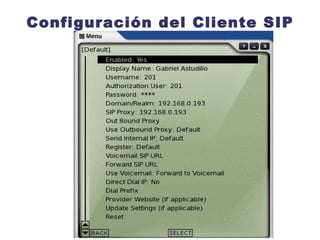 Configuración del Cliente SIP 