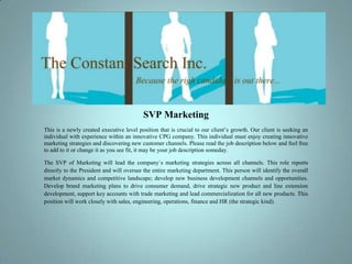 SVP Marketing