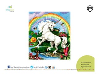 @SVPBoulder
#nonprofit
#governance/emilydavisconsulting /AskEmilyD
 