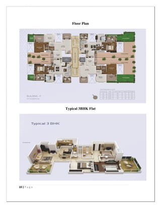 10 | P a g e
Floor Plan
Typical 3BHK Flat
 