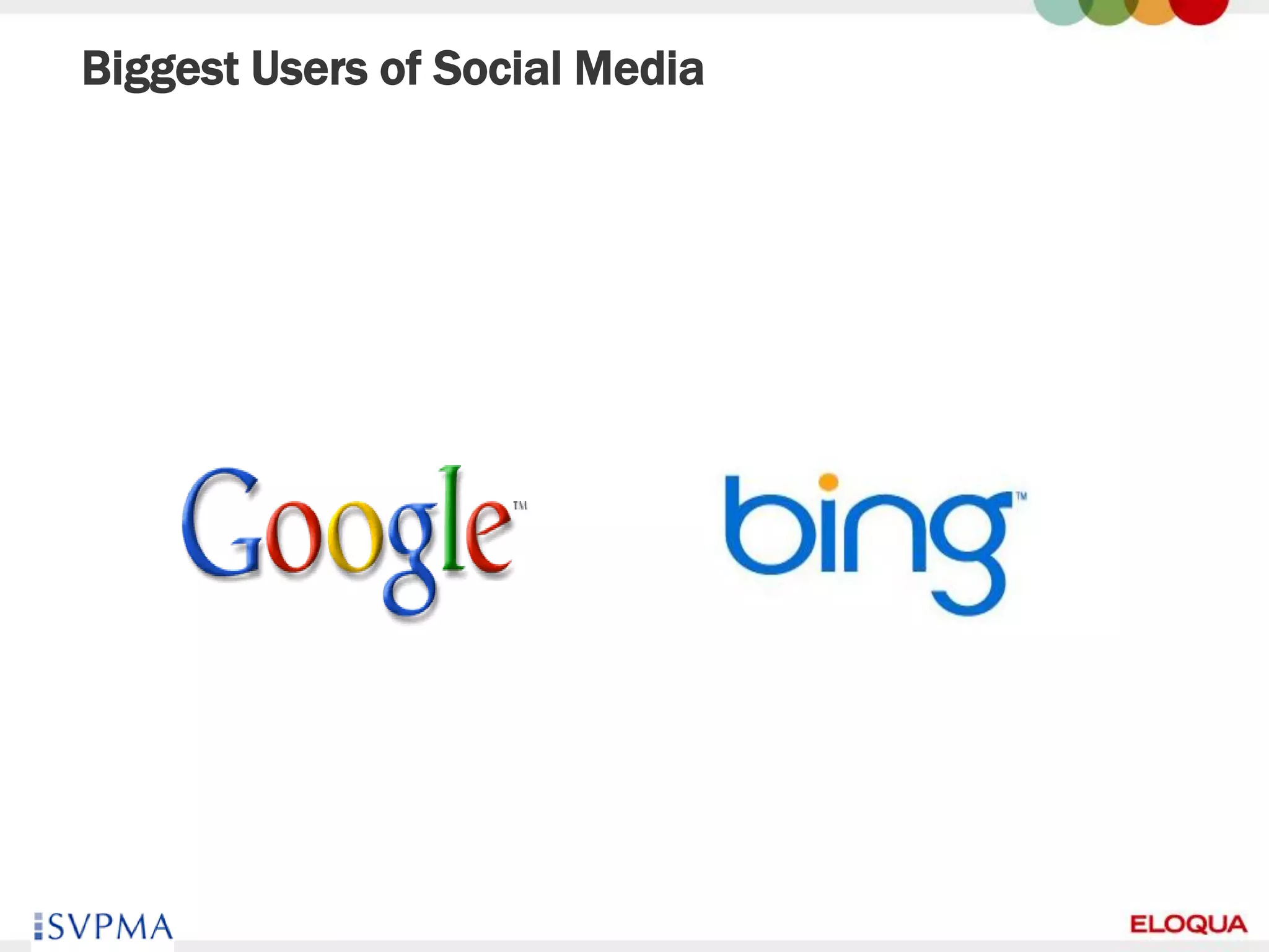 Biggest Users of Social Media




43
 