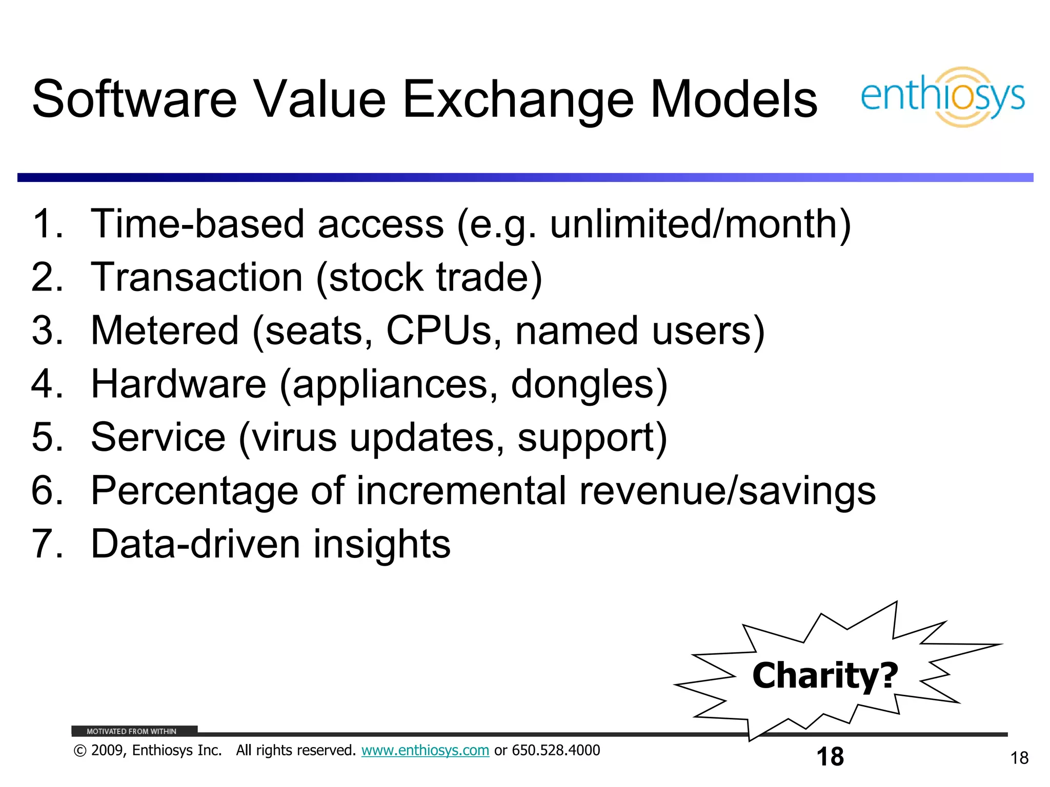 Pricing, Business Models, and What Things are Worth