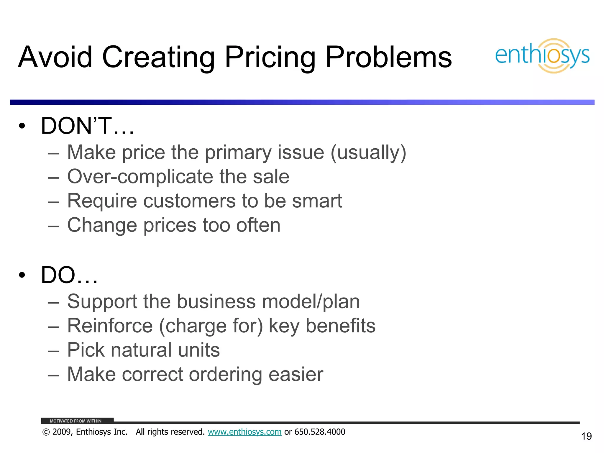 Pricing, Business Models, and What Things are Worth