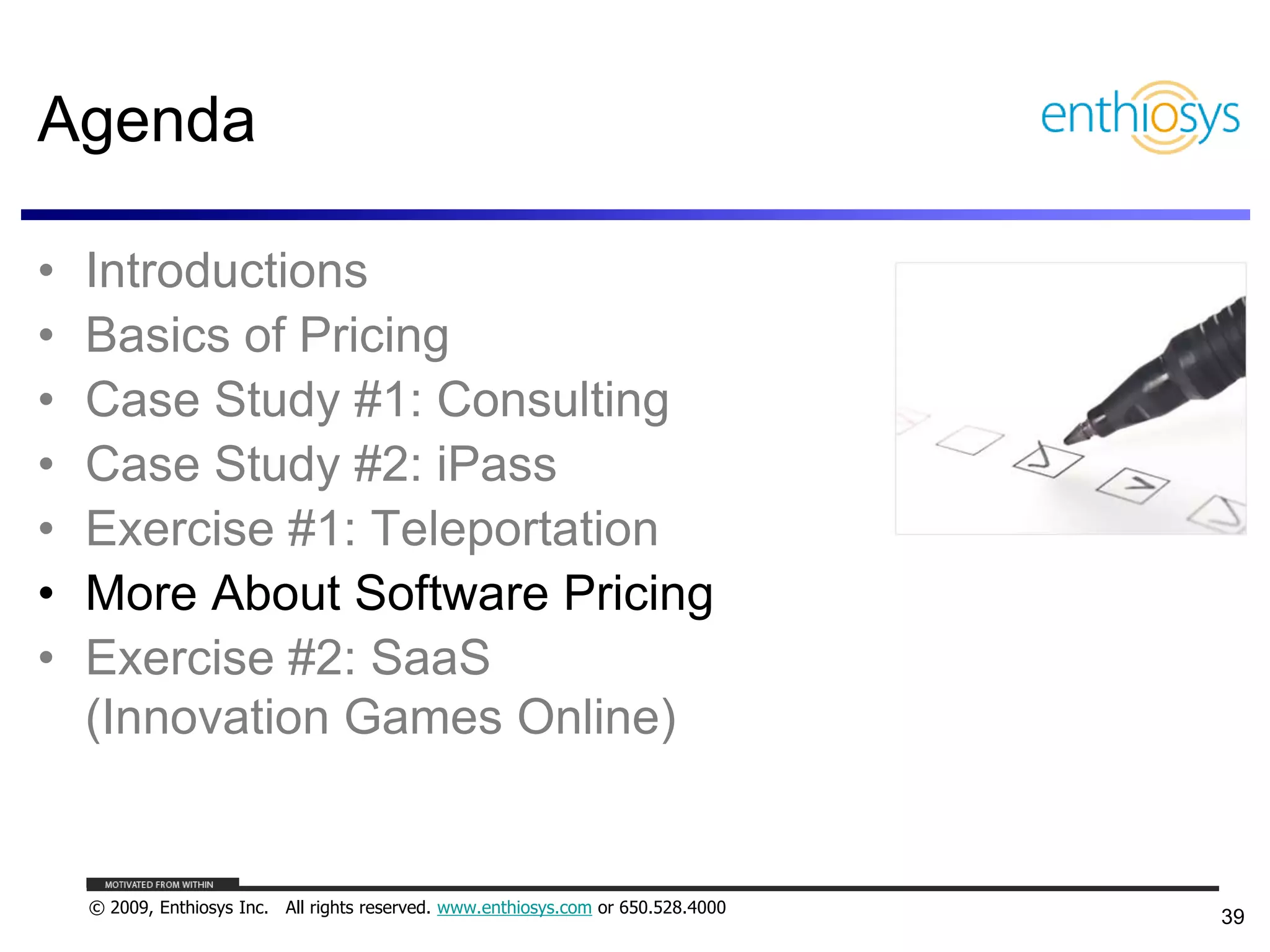 Pricing, Business Models, and What Things are Worth