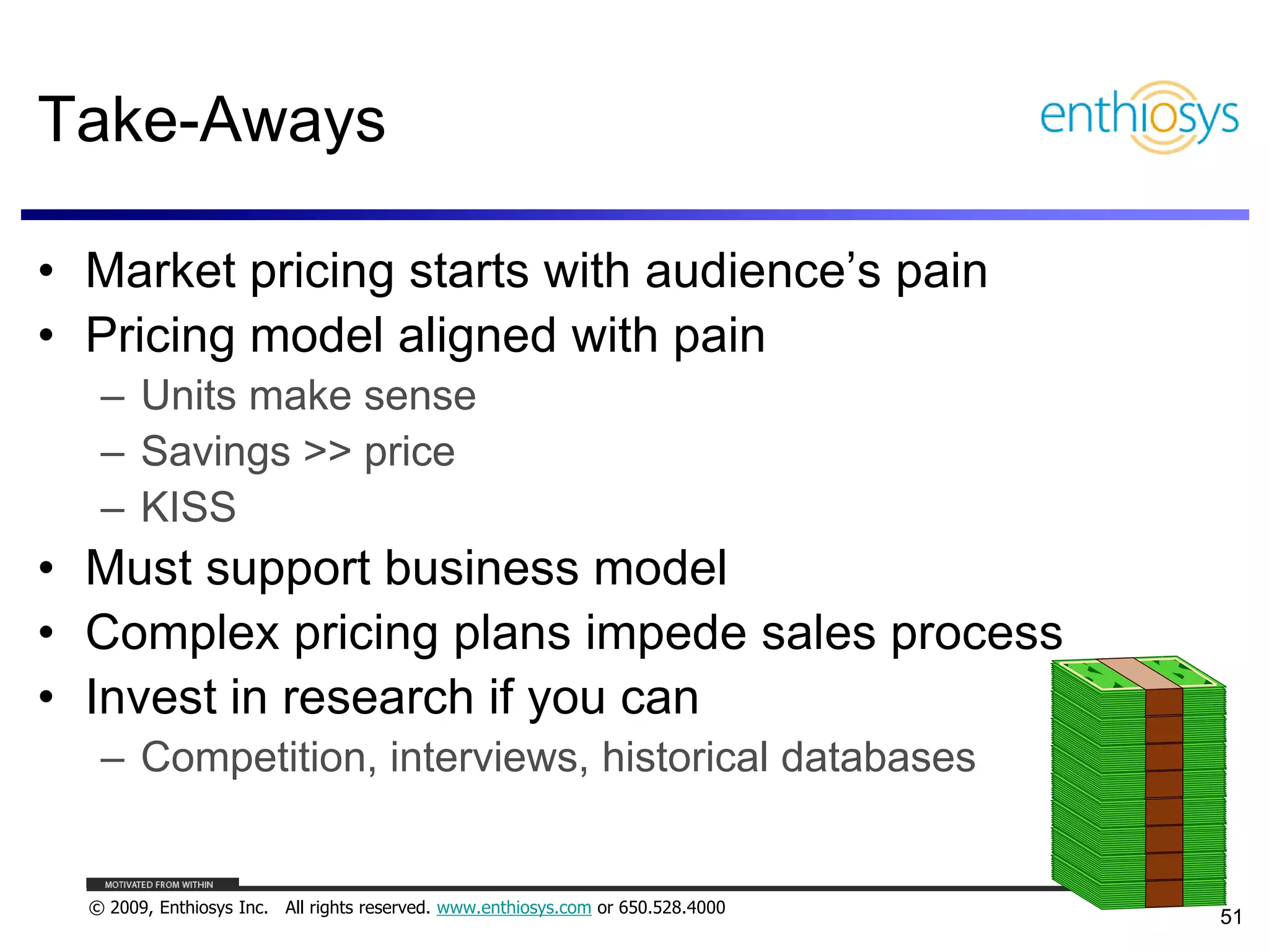 Pricing, Business Models, and What Things are Worth