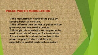 Advanced techniques of PULSE WIDTH MODULATION. | PPTX