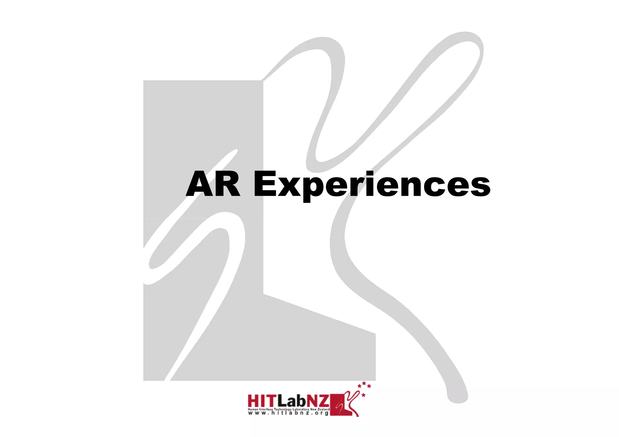 AR Experiences
 