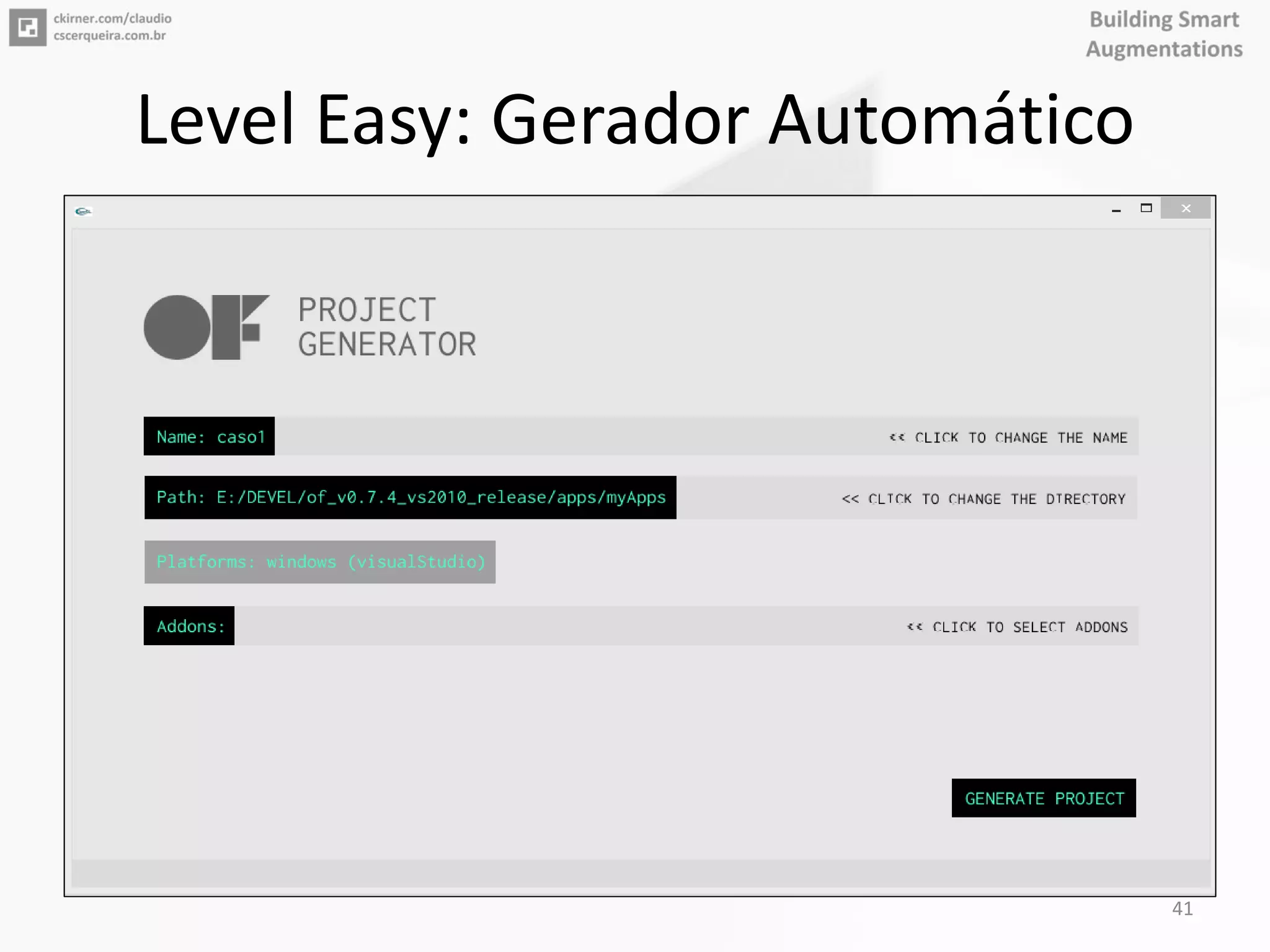 Level Easy: Gerador Automático
41
 