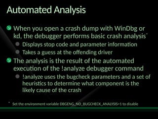 SVR302_Pearson Windows crash dump analysis | PPTX