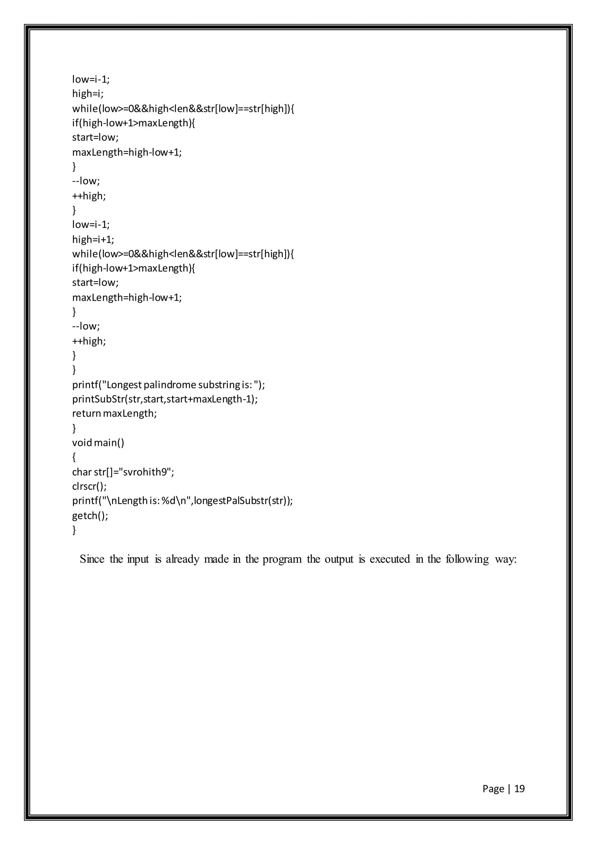 A project on advanced C language | DOCX | Programming Languages | Computing