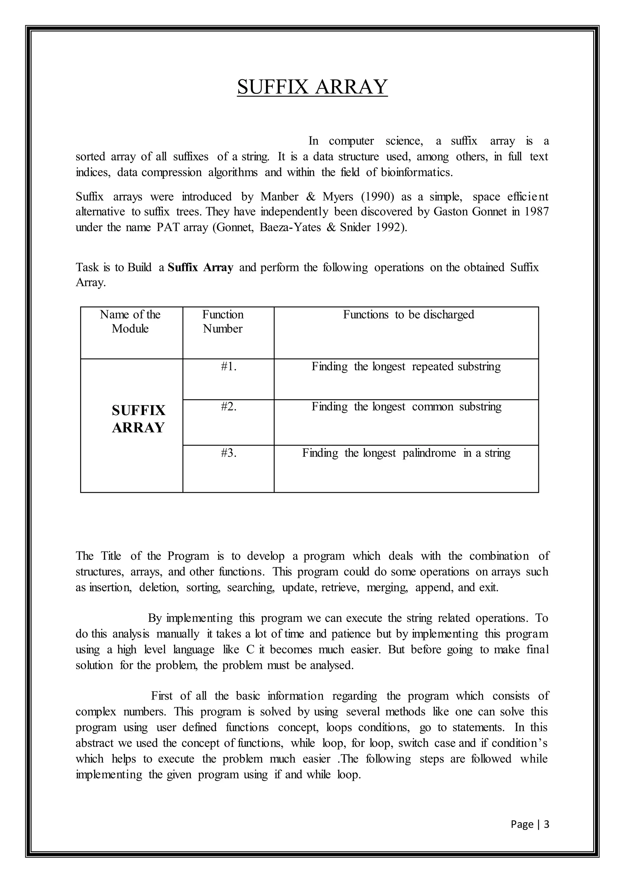 A project on advanced C language | DOCX | Programming Languages | Computing