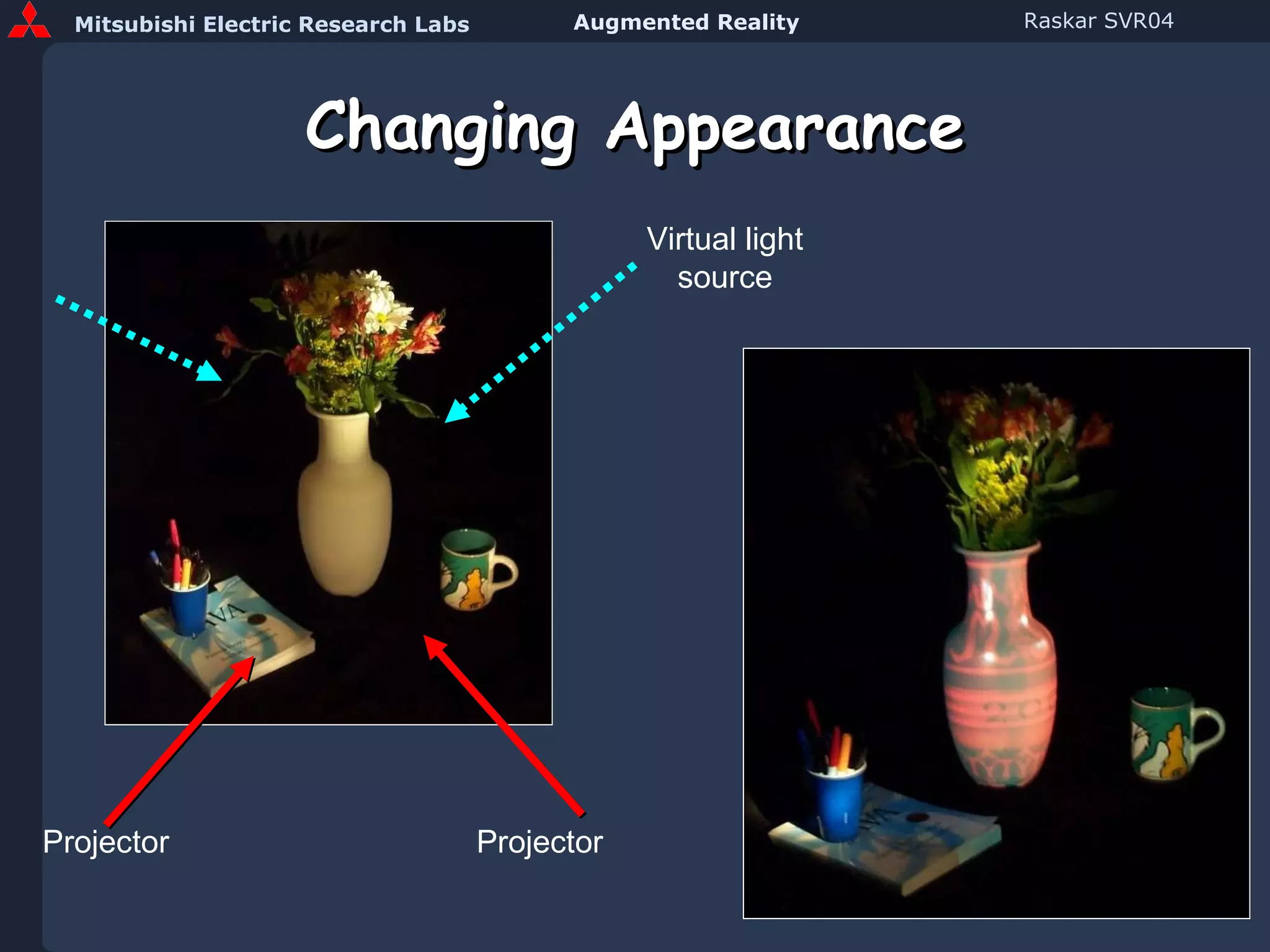 Changing Appearance Projector Projector Virtual light source 