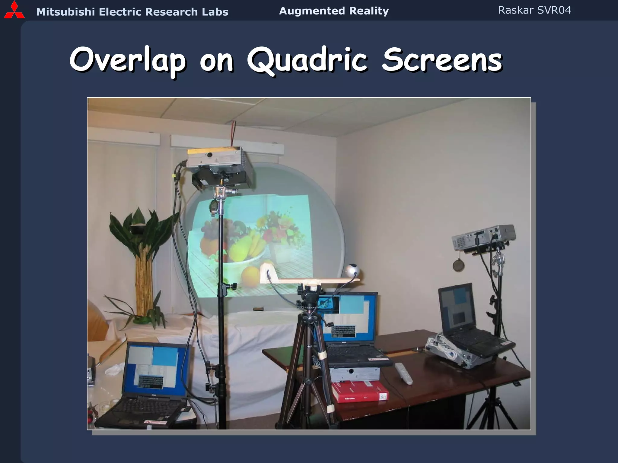 Overlap on Quadric Screens 